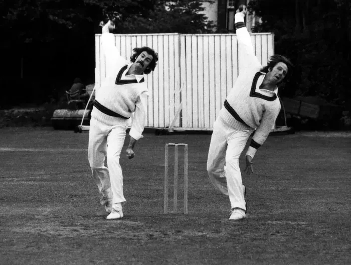 Framed Print : Dennis Lillee (left) and Jeff Thomson June 1975 Australian bowlers Pictured during Framed Print : Dennis Lillee (left) and Jeff Thomson June 1975 Australian bowlers Pictured during