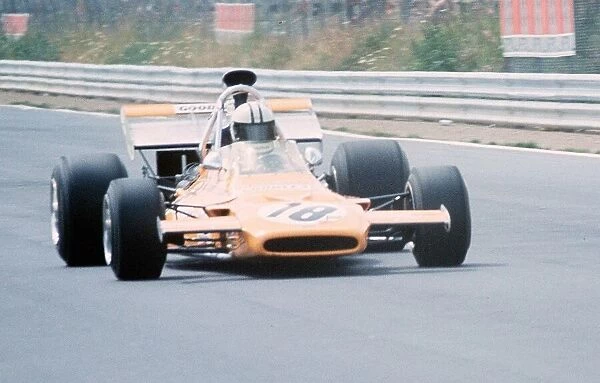 Denny Hulme motor racing driver 1971 McLaren Ford at German Grand Prix Nurburgring