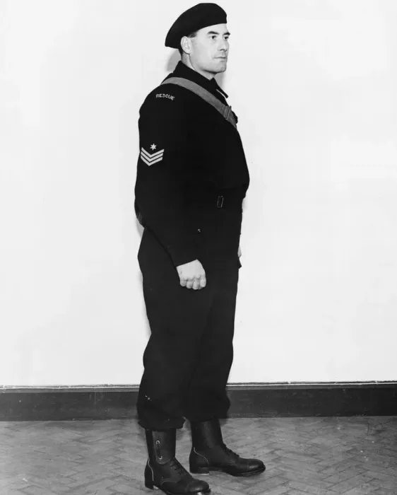 Framed Print : Depot Superintendent of the Rescue Service. September 4th 1941 Framed Print : Depot Superintendent of the Rescue Service. September 4th 1941
