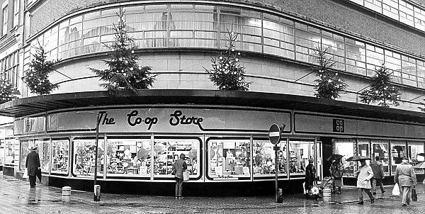 The Derby Co-Op store, East Stret, Derby seen here preparing for Christmas in the 1970s