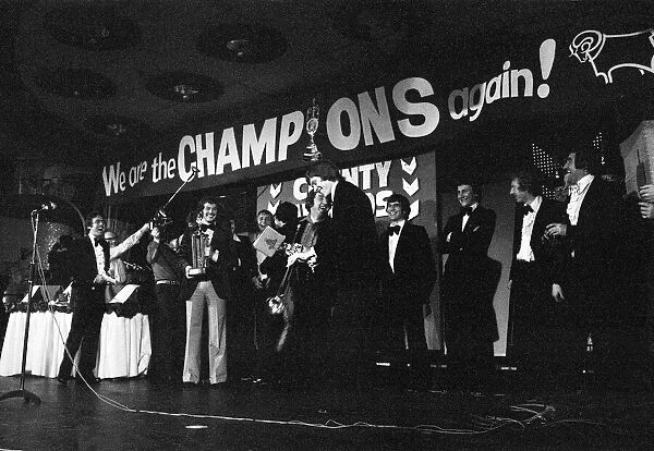 Derby County celebration dinner after winning the Division One League Championship as