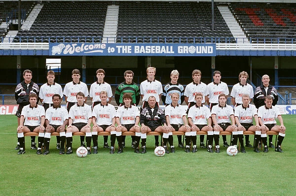 Derby County football club team. 9th August 1989
