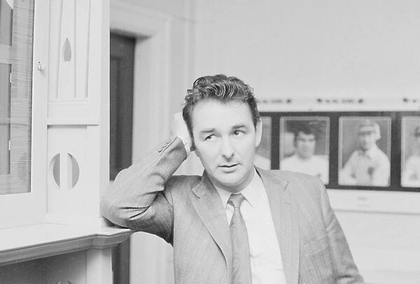 Derby County manager Brian Clough seen here in the boardroom of the Baseball Ground