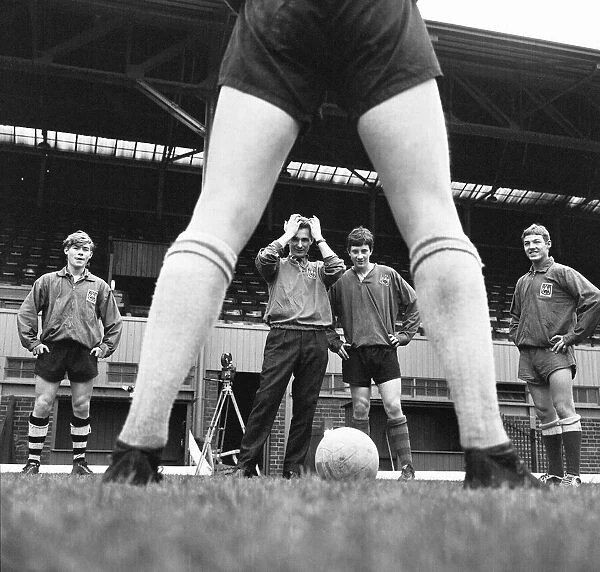 Derby County training session taken by their 31 year old manager Brian Clough