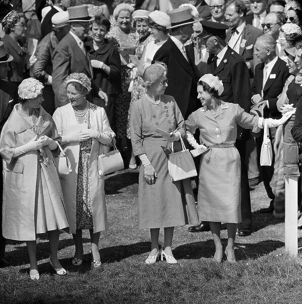 Derby Day at Epsom. Pictured, members of the Royal family, Queen Elizabeth II