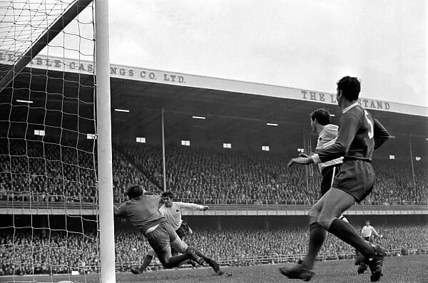Derby v. Liverpool. Hector Scares 3rd goal. November 1969 Z10619-005