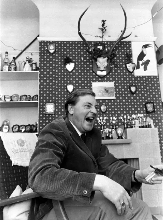 Framed Print : Derek Blaster Bates, the comedian, singer and demolition expert
