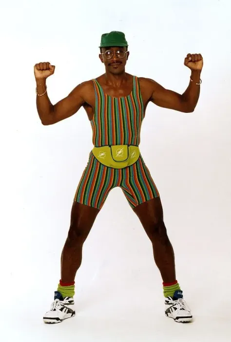 Framed Print : Derrick Evans Aerobic Instructor a. k. a. Mr Motivator, 5th June 1996