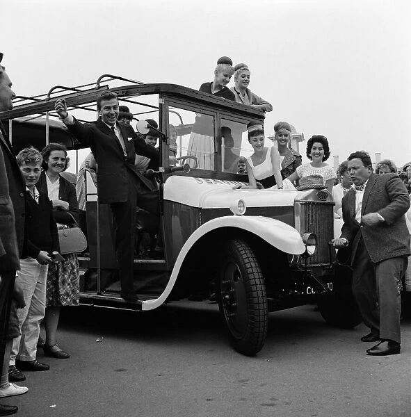 Des O Connor, Harry Secombe and others in Yarmouth. 2nd August 1962