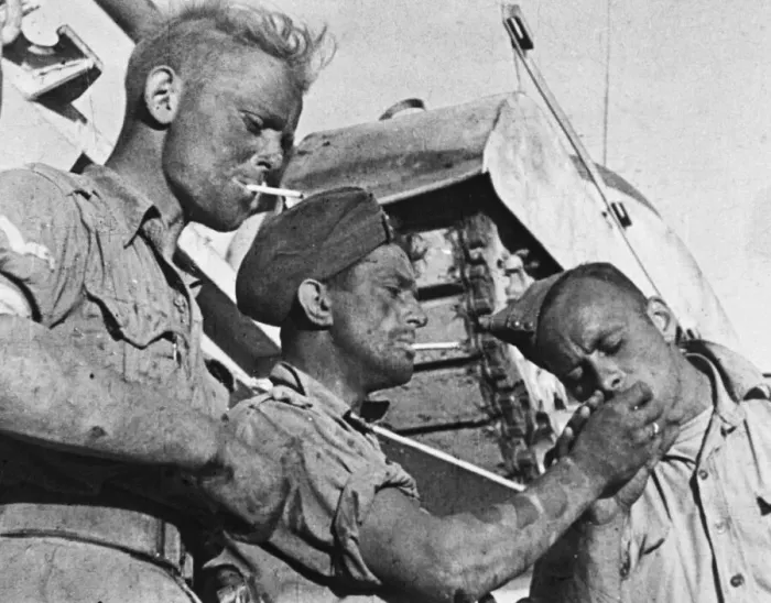 Framed Print : Desert Victory is a 1943 film produced by the British Ministry of Information Framed Print : Desert Victory is a 1943 film produced by the British Ministry of Information