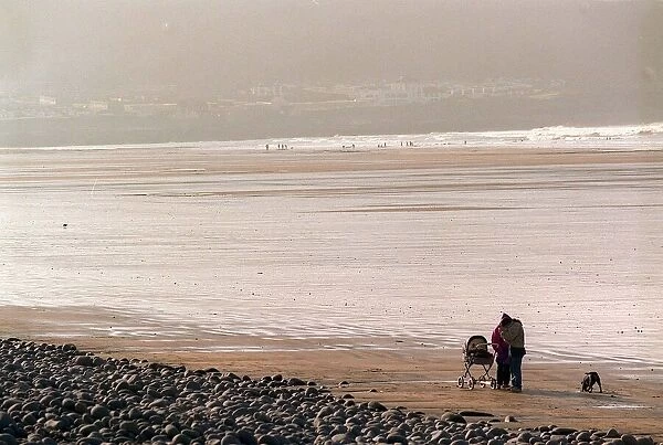 Devon Beach Bideford, February 1998