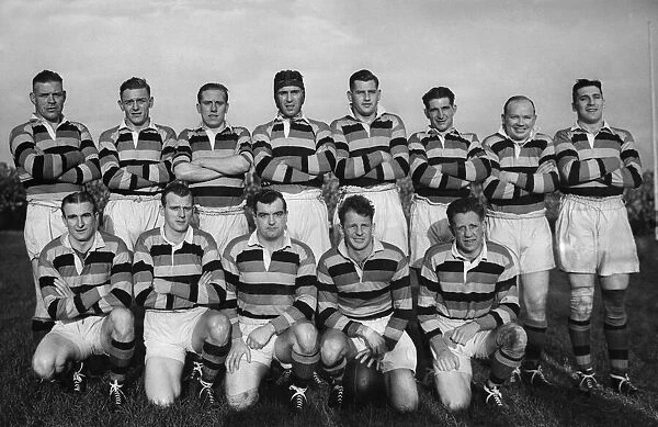 Dewsbury Rugby League Team 1949-50. Left to right. Back row: Hammond H. Bradshaw H