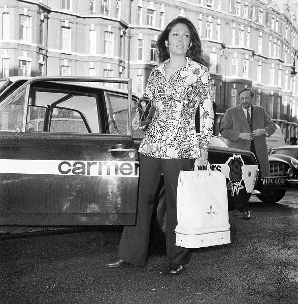 Diana Margulies of Bedfordshire and her glamour car, pictured at Carmen House today