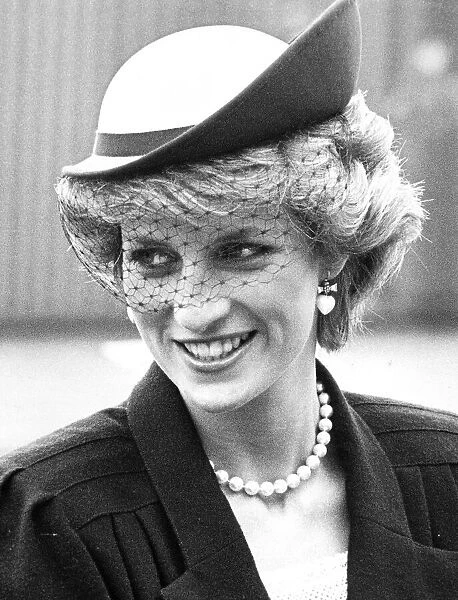 Diana, Princes of Wales. Huge crowds greeted the Prince