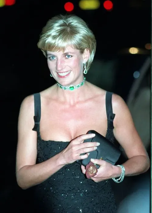 Framed Print : Diana, Princess of Wales arrives for a gala evening sponsored by Chanel