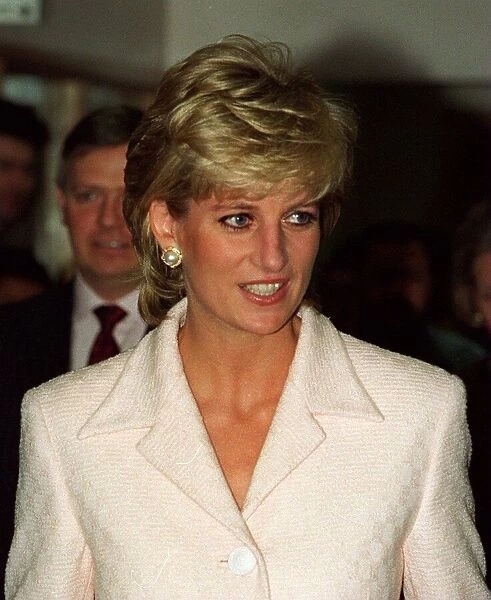 Diana, Princess of Wales, arrives at the National Hospital for Neurology