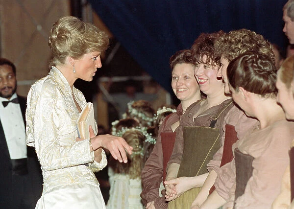 Diana, Princess of Wales attends an opera in Brooklyn, New York City. 3rd February 1989