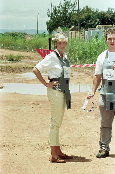 Diana, Princess of Wales during her four day British Red Cross mission to highlight