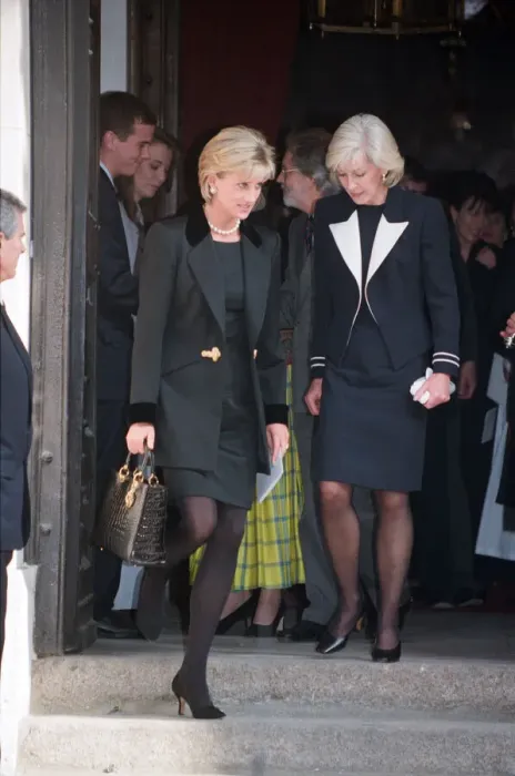Framed Print : Diana, Princess Of Wales, with Diana Donovan the widow of photographer Terence Donovan as Framed Print : Diana, Princess Of Wales, with Diana Donovan the widow of photographer Terence Donovan as