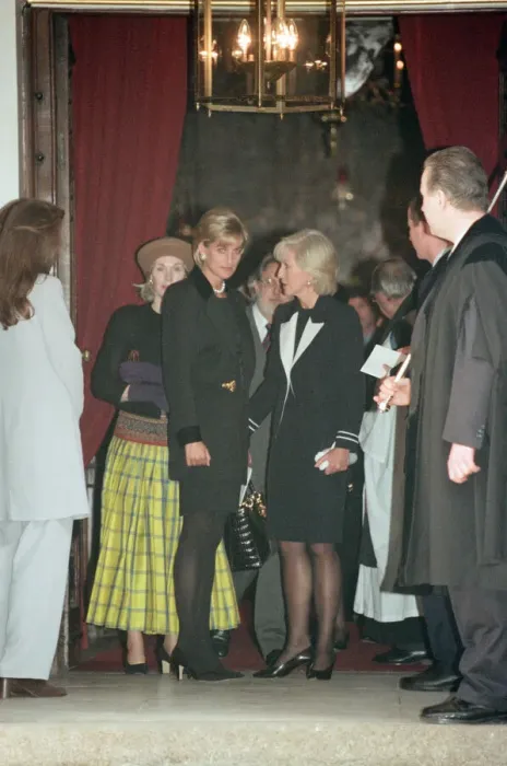 Framed Print : Diana, Princess Of Wales, with Diana Donovan the widow of photographer Terence Donovan as Framed Print : Diana, Princess Of Wales, with Diana Donovan the widow of photographer Terence Donovan as