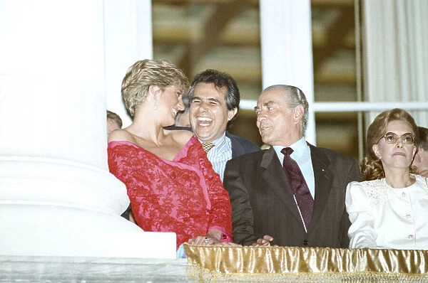 Diana Princess of Wales during her official to Brazil. April 1991
