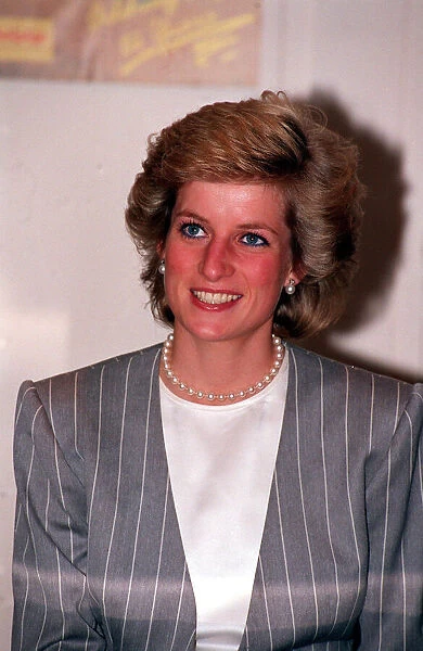 Diana, Princess of Wales pictured at a London charity presentation - 1989