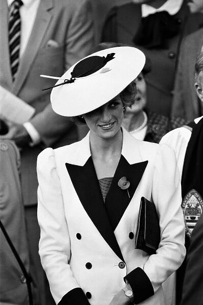 Diana, Princess of Wales during her visit to Washington, DC. 11th November 1985