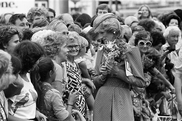 Diana, Princess of Wales visits Adelaide, Australia. 5th April 1983