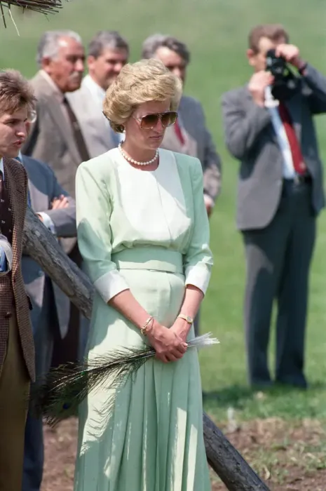 Framed Print : Diana, Princess of Wales visits Hungary. May 1990 Framed Print : Diana, Princess of Wales visits Hungary. May 1990