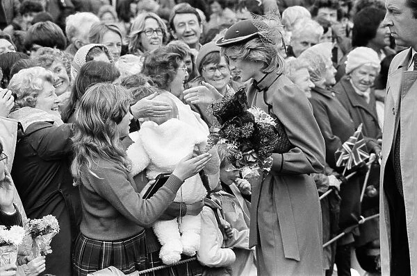 Diana, Princess of Wales visits New Zealand. April 1983