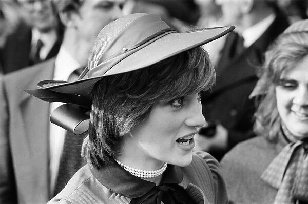 Diana, Princess of Wales visits Rhyl, at the start of a three-day tour of Wales