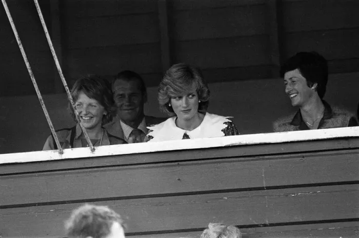 Framed Print : Diana, Princess of Wales watches her husband playing polo during a visit Auckland Framed Print : Diana, Princess of Wales watches her husband playing polo during a visit Auckland