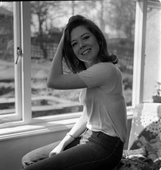 Framed Print : Diana Rigg actress Apr 1965