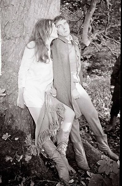 Diana Rigg during the filming of A Midsummer Nights Dream William Shakespeare
