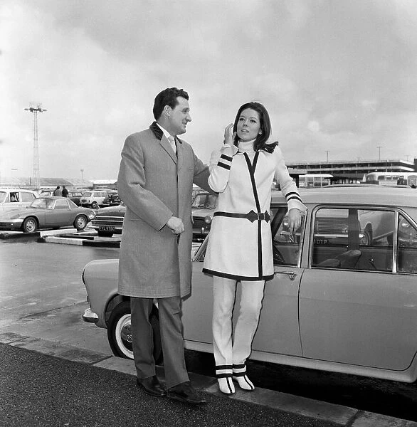 Diana Rigg and Patrick Macnee, stars of 'The Avengers'. 12th March 1966