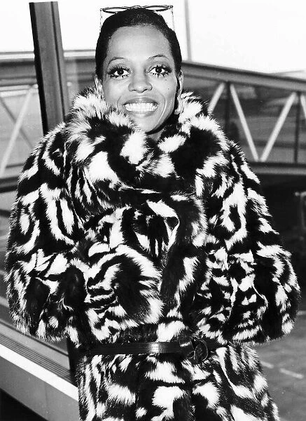 Diana Ross - April 1976 Being pictured arriving at London