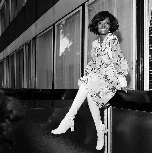 Diana Ross at EMI House, 20 Manchester Square, London. 29th June 1970