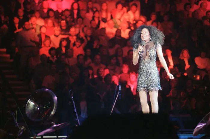 Framed Print : Diana Ross performs at The Metro Arena, Newcastle, Newcastle Upon Tyne - England