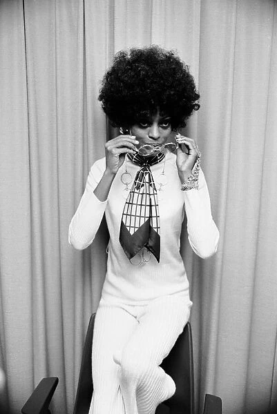 Diana Ross at a press call to promote her new record Love Child