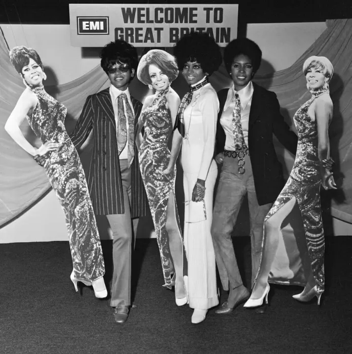 Framed Print : Diana Ross and the Supremes at a press call to promote their new record