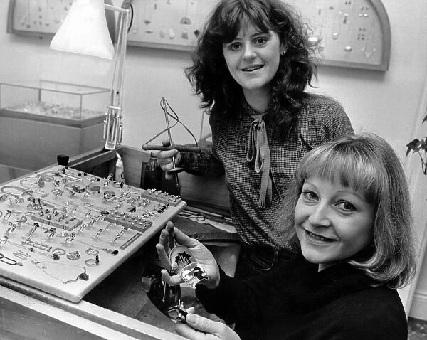 Diane Cross, Jeweller (left), she runs a Jewellery Workshop in Harborne High Street