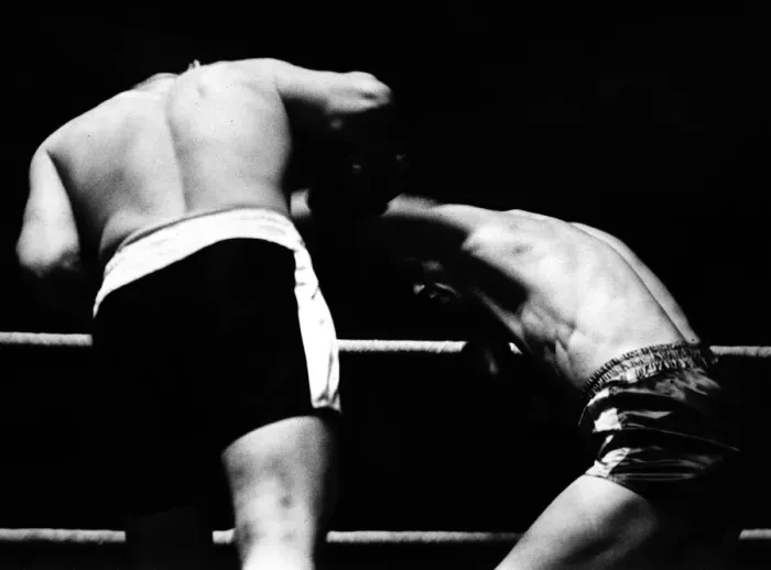 Framed Print : Dick Richardson v Joe Erskine held at Maindy Stadium, Cardiff. 7th May 1956