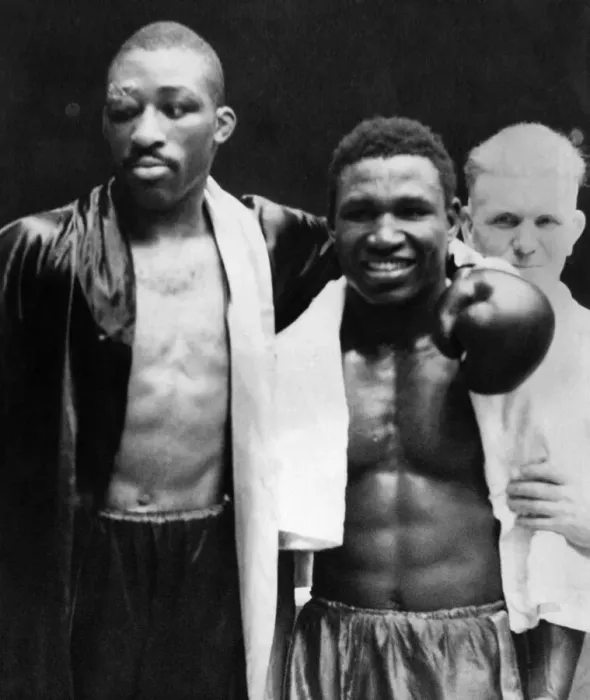 Framed Print : Dick Tiger v. Randy Sandy (left). The American Randy Sandy Framed Print : Dick Tiger v. Randy Sandy (left). The American Randy Sandy