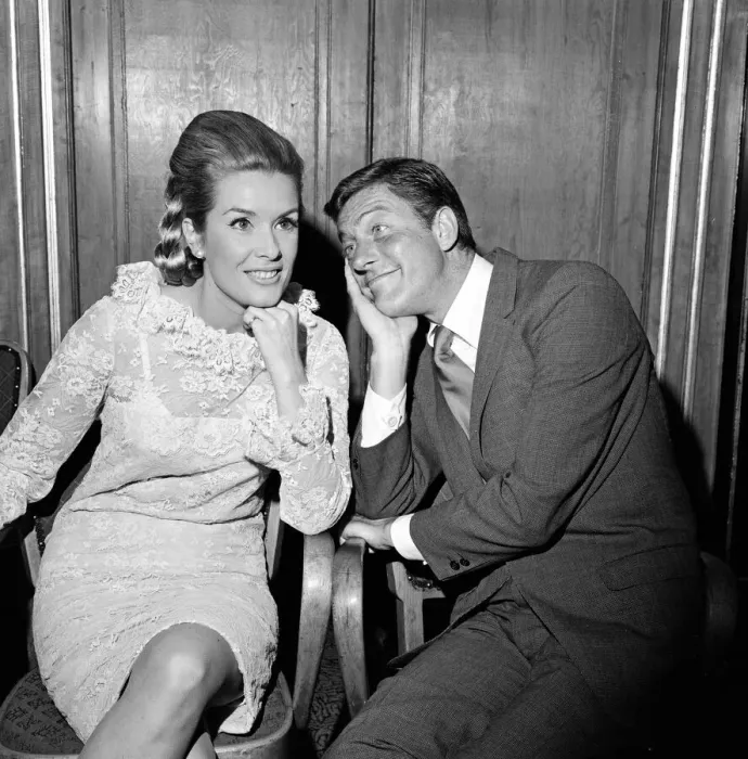 Framed Print : Dick Van Dyke and Sally Ann Howes at The Dorchester Hotel Framed Print : Dick Van Dyke and Sally Ann Howes at The Dorchester Hotel