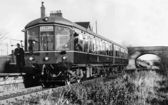 Framed Print : A diesel train at Kirkbride in Cumbria which was inspected by the Mayor of Carlisle, Coun