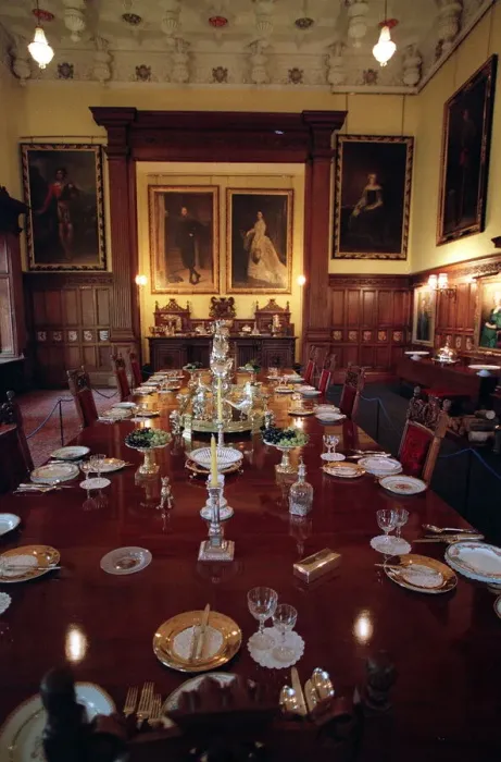 Framed Print : The dining room in Glamis Castle Scotland where the Queen Mother was born Framed Print : The dining room in Glamis Castle Scotland where the Queen Mother was born