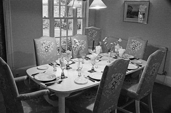 Dining room in a show house of 'Dulwich Gate'