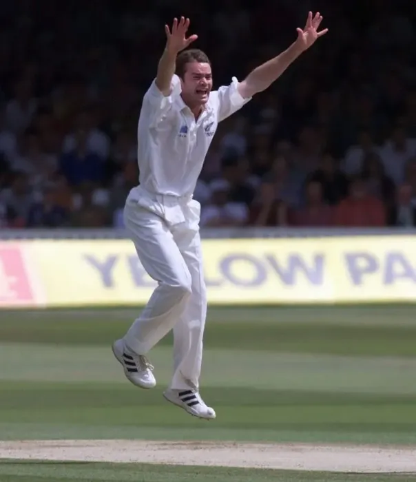 Framed Print : Dion Nash July 1999 Nash of New Zealand appeals for the wicket of Chris Read of Framed Print : Dion Nash July 1999 Nash of New Zealand appeals for the wicket of Chris Read of
