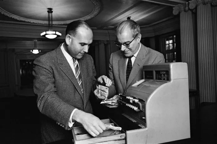 Framed Print : Director Gerald Thomas (left) and Producer Peter Rogers. 9th December 1964 Framed Print : Director Gerald Thomas (left) and Producer Peter Rogers. 9th December 1964
