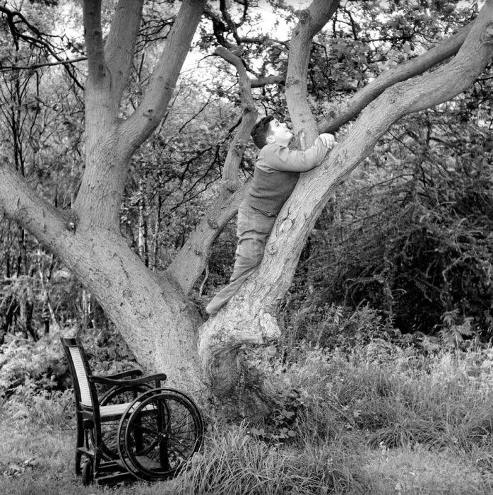 Framed Print : Disability and Youth: Tommy Hoare the legless boy scout seen here enjoying camping Framed Print : Disability and Youth: Tommy Hoare the legless boy scout seen here enjoying camping